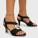 Jasmina - Sandálias Elegantes com Fivela Decorativa