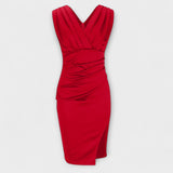 Desi - Vestido com Decote em V e Fenda