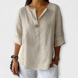 Célia - Blusa de Linho Casual