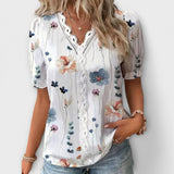 Emily - Blusa de moda com decote em V