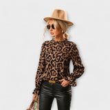 Kayla - Blusa com gola plissada