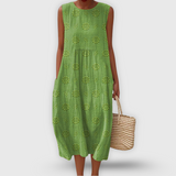 Cátia - Vestido de Algodão Elegante