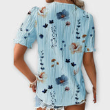 Emily - Blusa de moda com decote em V