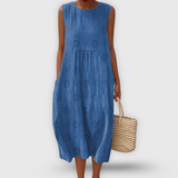 Cátia - Vestido de Algodão Elegante