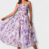 Casaco Midi de Chiffon Elegante