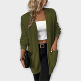 Nancy - cardigan tricotado confortável com bolsos