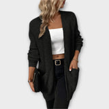 Nancy - cardigan tricotado confortável com bolsos