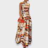 Babette - Vestido longo de tecido premium