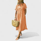 Angela - Vestido Listrado Arejado
