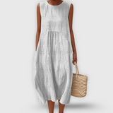 Cátia - Vestido de Algodão Elegante