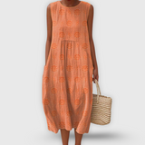 Cátia - Vestido de Algodão Elegante