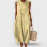 Cátia - Vestido de Algodão Elegante