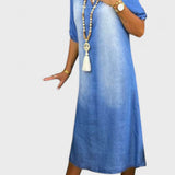 Mirka - Vestido de Verão em Estilo Denim