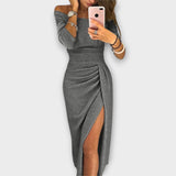 Lena - Vestido Elegante com Ombros Descobertos
