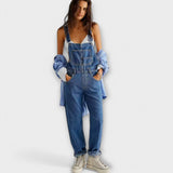 Shaira – Macacão de denim folgado
