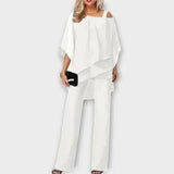 Conjunto de noite em chiffon