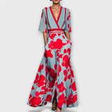 Elise - Vestido de cocktail floral elegante