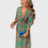 Milada - Vestido Elegante com Mangas Longas