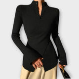 Michiko – Pullover elegante em malha de algodão