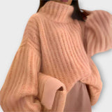 Paulina - Sweater feminino suave com capuz e mangas longas