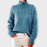Eva - Sweater feminino com padrão de trança detalhado