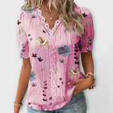 Emily - Blusa de moda com decote em V
