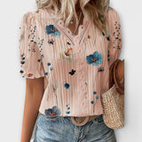 Emily - Blusa de moda com decote em V