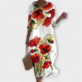Miranda - Vestido maxi floral elegante