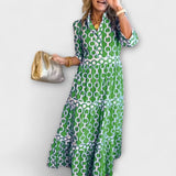 Ester - Vestido com Padrão de Corrente