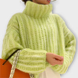 Paulina - Sweater feminino suave com capuz e mangas longas
