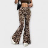 Calças Bootcut Leopardí