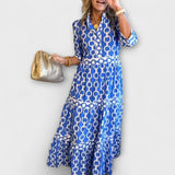 Ester - Vestido com Padrão de Corrente