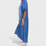 Mirka - Vestido de Verão em Estilo Denim