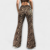 Calças Bootcut Leopardí