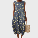 Gabriela - Vestido Floral de Algodão