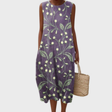 Gabriela - Vestido Floral de Algodão