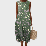 Gabriela - Vestido Floral de Algodão