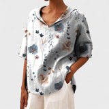 Bruna - Blusa elegante com decote em V