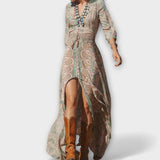 Vestido maxi boémio casual