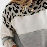 Cheyenne - Sweater Casual com Design de Leopardo