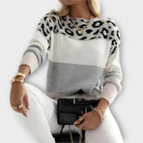 Cheyenne - Sweater Casual com Design de Leopardo