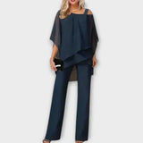 Conjunto de noite em chiffon