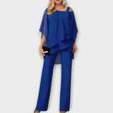 Conjunto de noite em chiffon