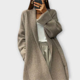 Euphemia - Cardigan de malha longo