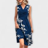 Lina - Vestido de Verão com Decote Plissado