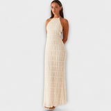 Adeline - Vestido Longo com Decote Halter