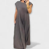Zairelle – Vestido plissado elegante