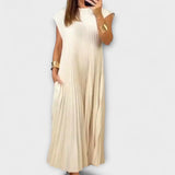 Zairelle – Vestido plissado elegante
