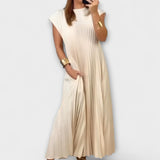 Zairelle – Vestido plissado elegante