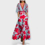 Elise - Vestido de cocktail floral elegante